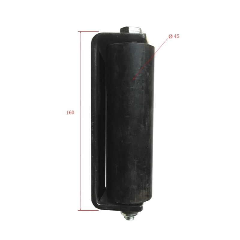 ALEKO Side Roller for Sliding Rolling Gate Black Guide With Bracket 6-inch
