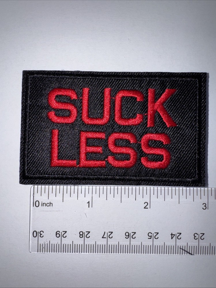 SUCK LESS Morale Patch Hook and Loop Patch