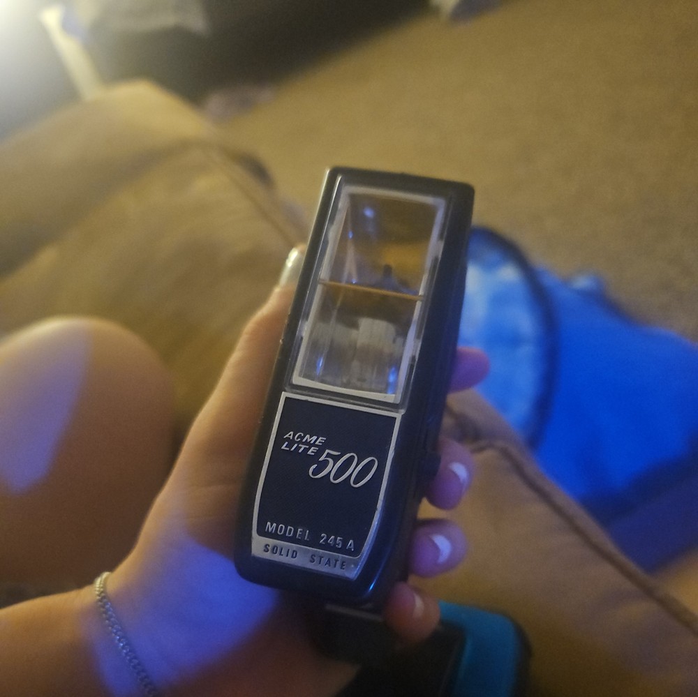 Vintage Acme Lite 500 Solid State Electronic Camera Flash 245A Untested