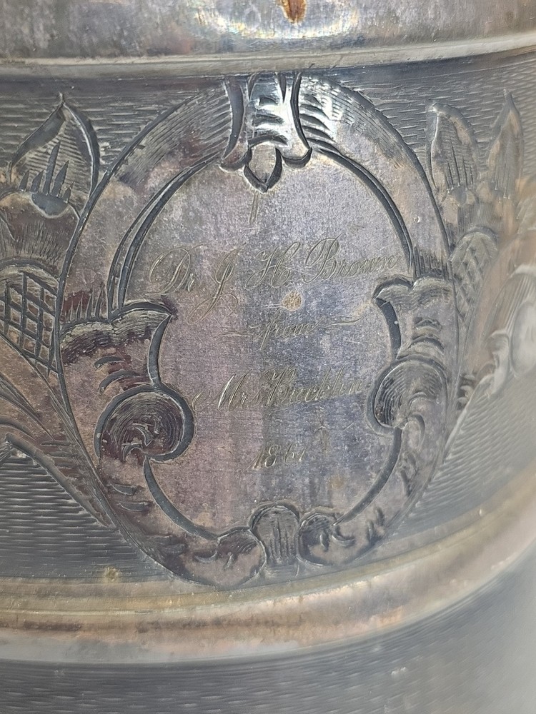 Meridan B. 1861 Double Wall Pitcher