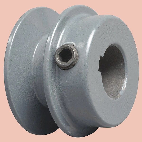 V-Belt Motor Pulley 7/8" Bore x 2-1/2" Dia Solid Cast Iron Set Screw Fixed Bore