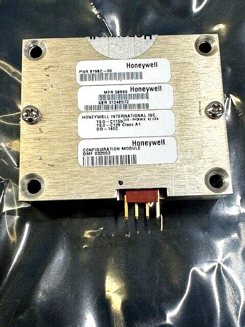 HONEYWELL CONFIGURATION MODULE 81982-00 58960 DMF 032003 CERTIFIED