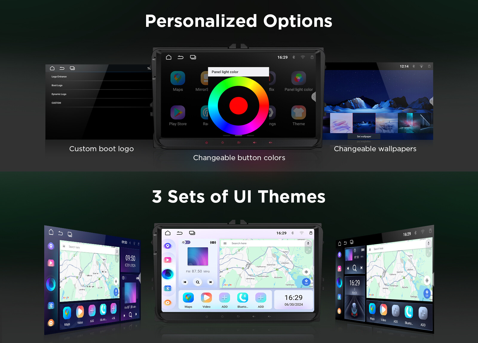 Android 13 Car Stereo Radio GPS Nav Apple CarPlay For VW Volkswagen Jetta Passat