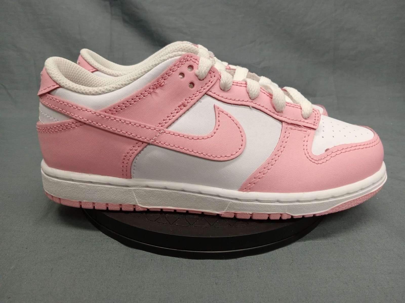 Nike Dunk Low (PSE) Sneakers White Soft Pink Girls Size 3Y NEW NO BOX!