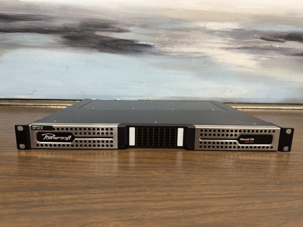 Powersoft Quattrocanali 1204 DSP+ETH Power Amplifier Working Great