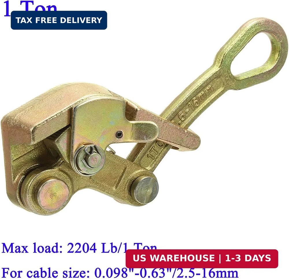 Wogoboo Cable Grip Wire Gripper Steel Cable Puller Tool for Wire Rope,Pulling 22