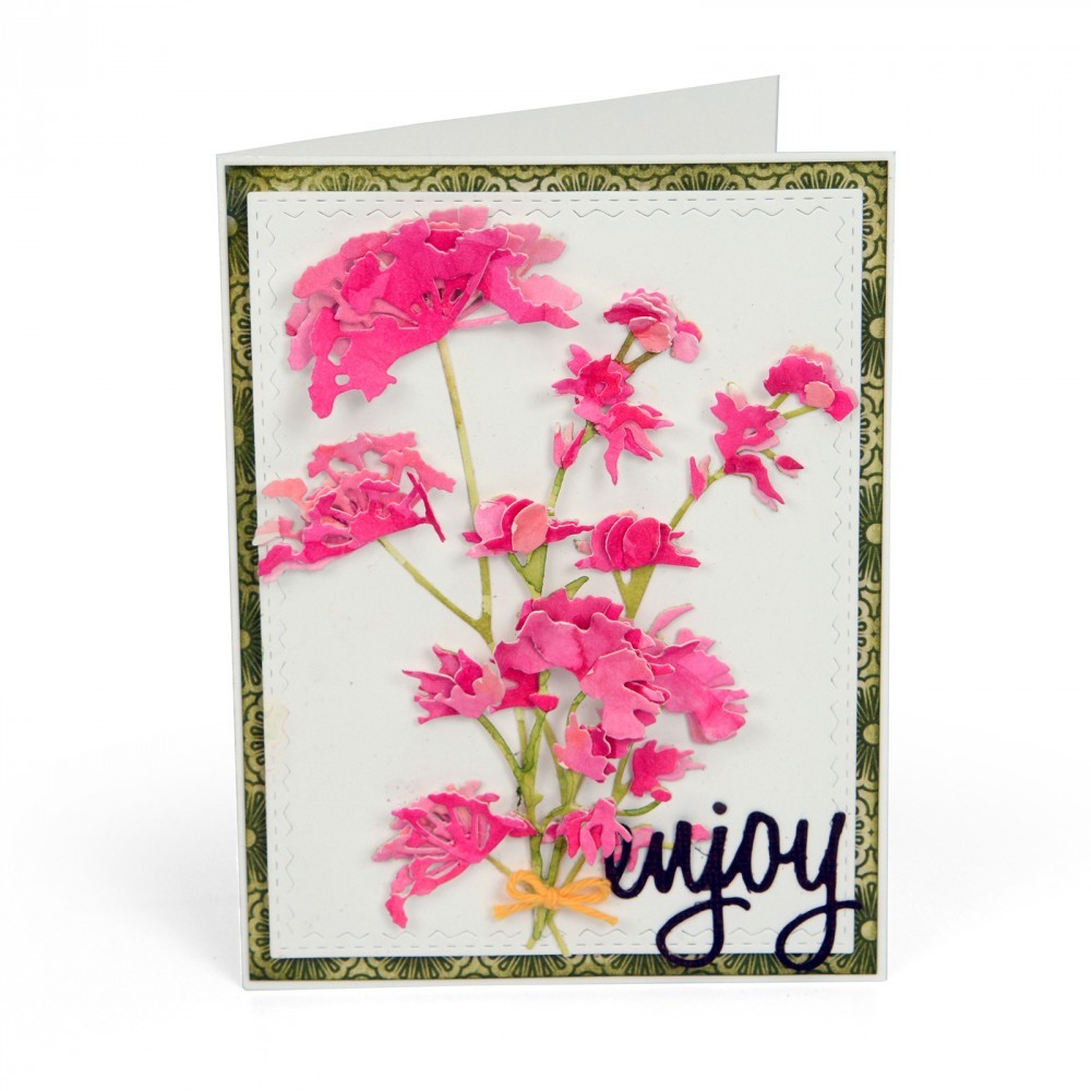 Sizzix Thinlits Wildflowers #661190 7pk set Retail $22.99 designer Tim Holtz