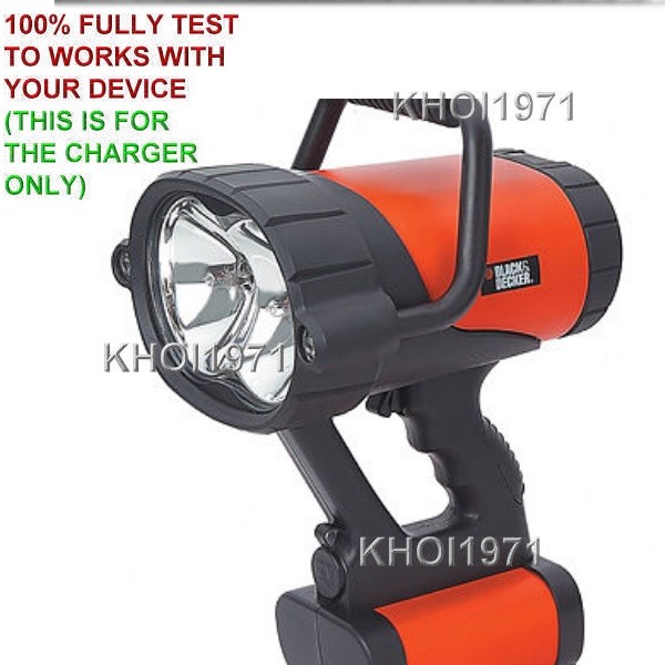 FAST WALL Charger adapter for VEC158BD Black & Decker HALOGEN Spotlight