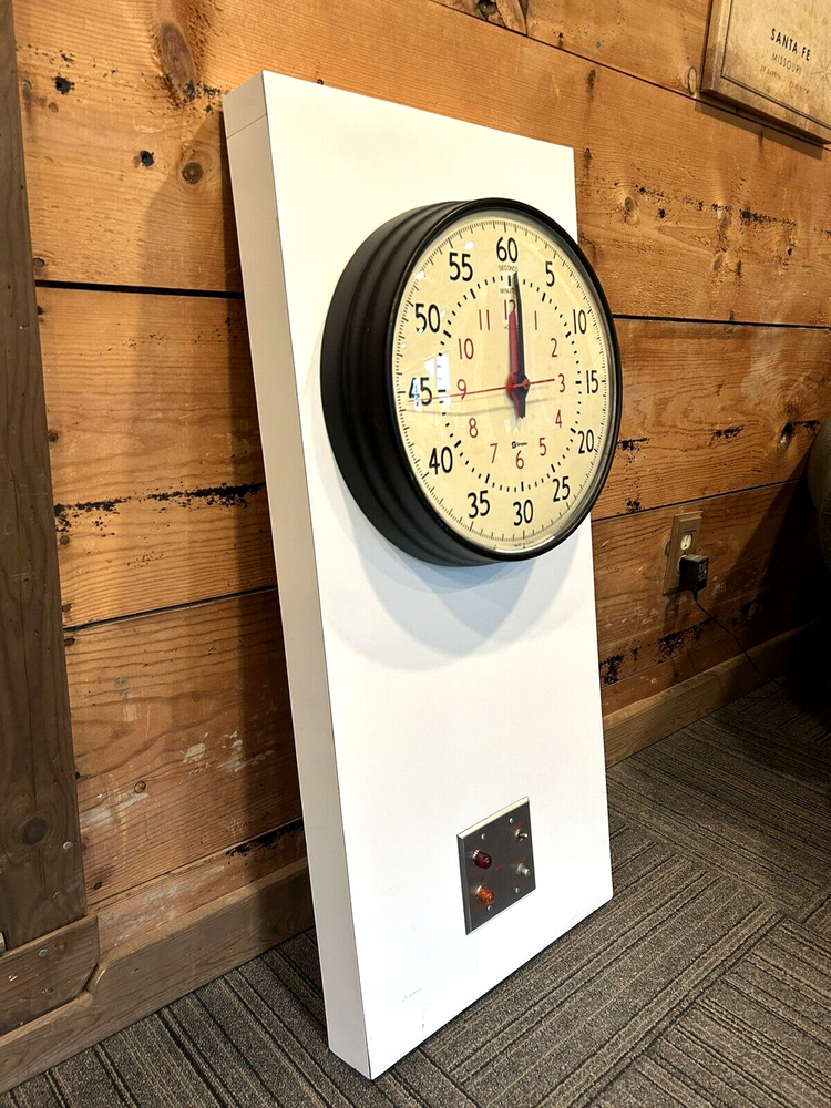 Original Vintage Retro MCM era SIMPLEX Clock Timer & Control Panel Board Sports