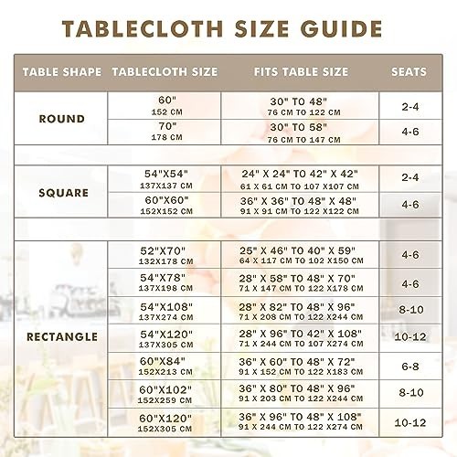 2 Pack White Rectangle Tablecloth 60x84" Waterproof Plastic Wipeable Cover