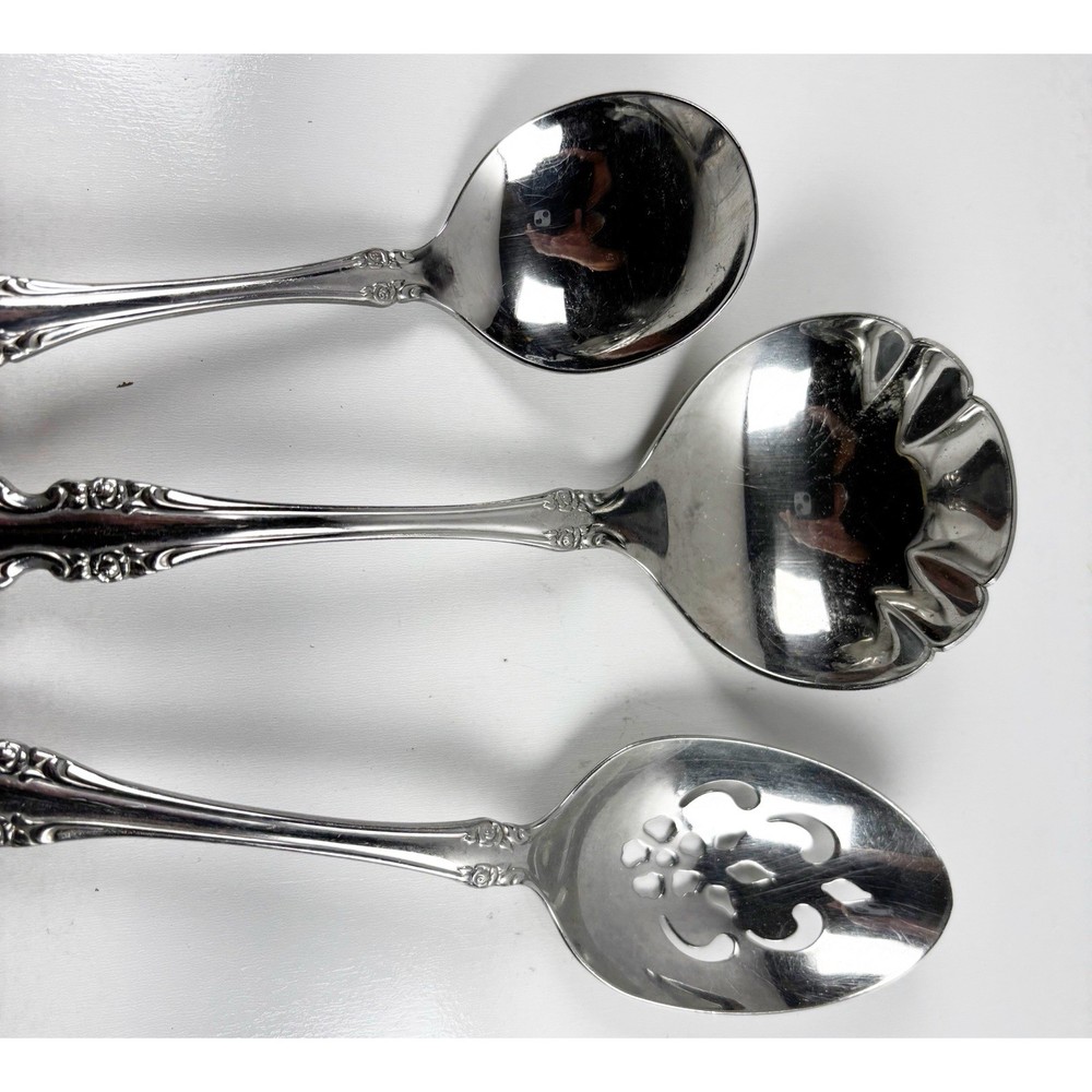 Oneida BRAHMS Community Stainless Flatware Hostess Serving 3 pc Lot