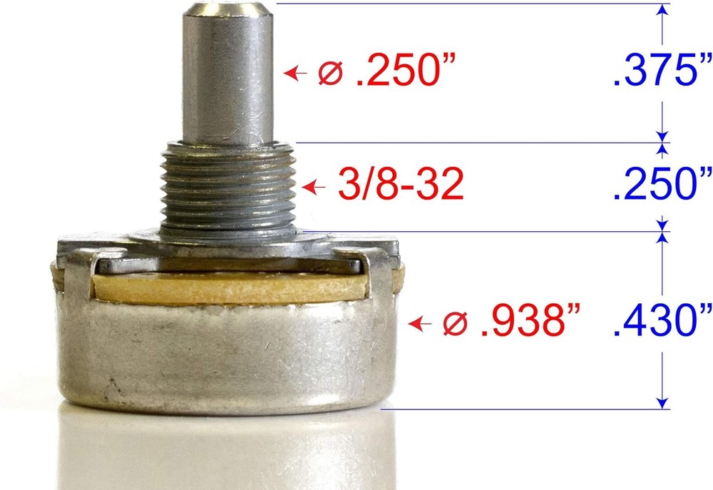 CTS TAD 100K B100K LINEAR POTENTIOMETER SOLID SHAFT
