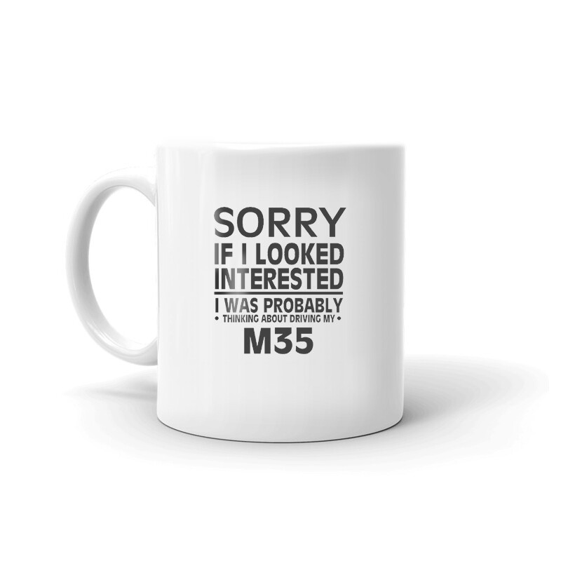 Thinking About Driving My M35 Tea Coffee Ceramic Mug Office Work Cup