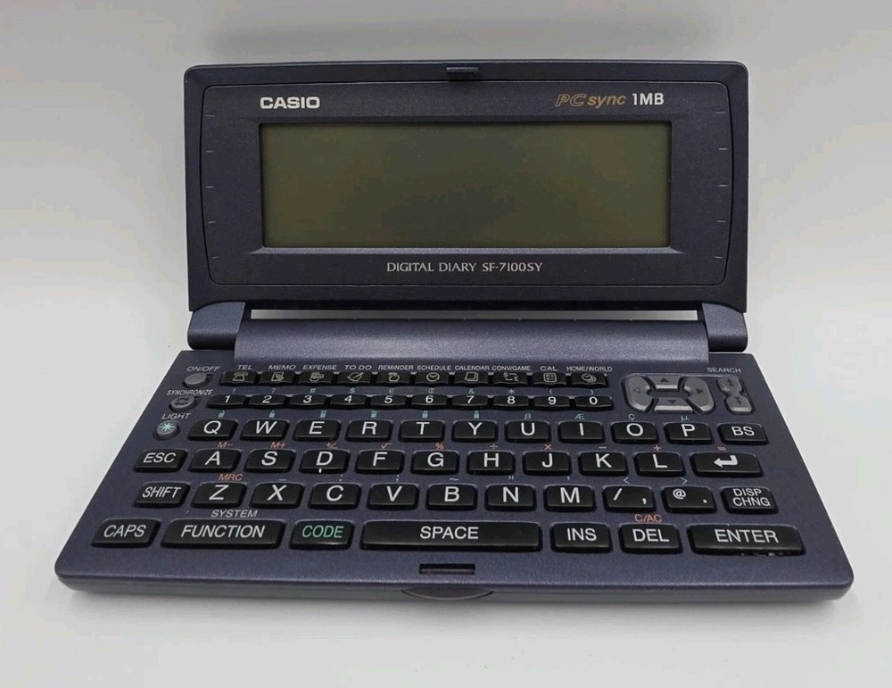 Casio Digital Diary SF-7100SY Plus~1MB~ PC SYNC