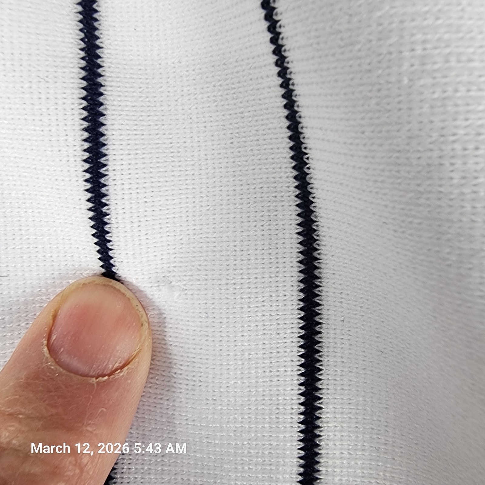 Champro Baseball Pants Men's XL (37"-39") White Pin Striped Elastic Hem No Tags