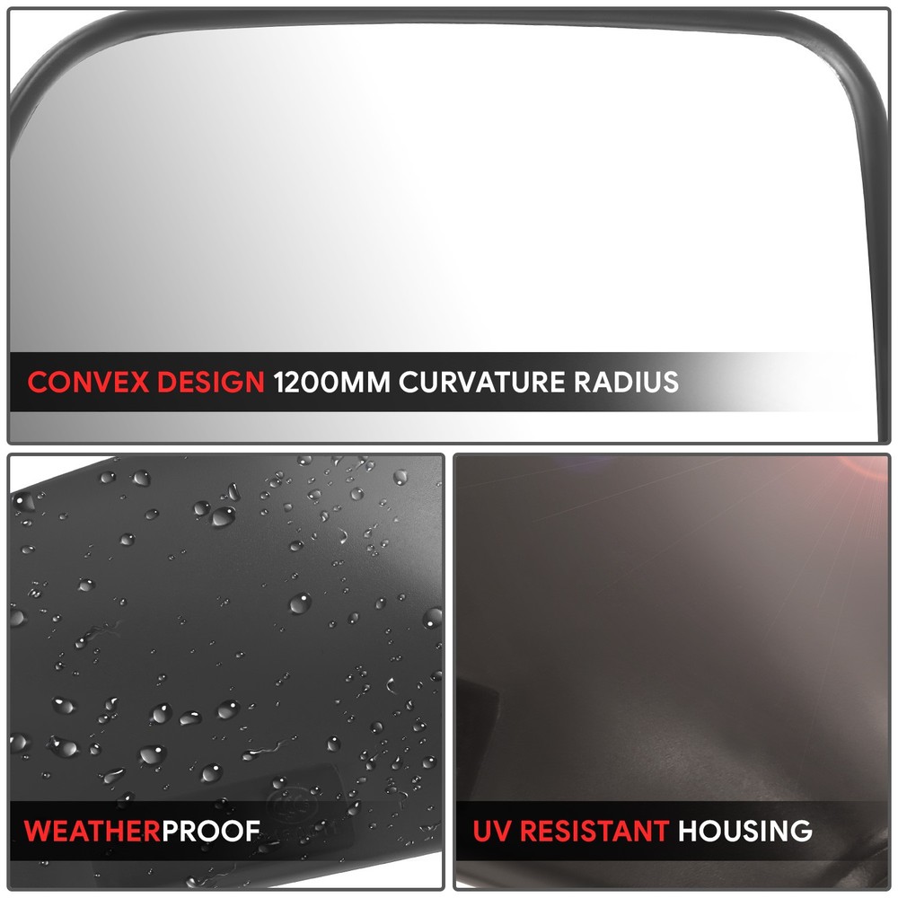 For Kawasaki Ducati Polaris 7/8" Handlebar ATV Rectangular Side View Mirrors