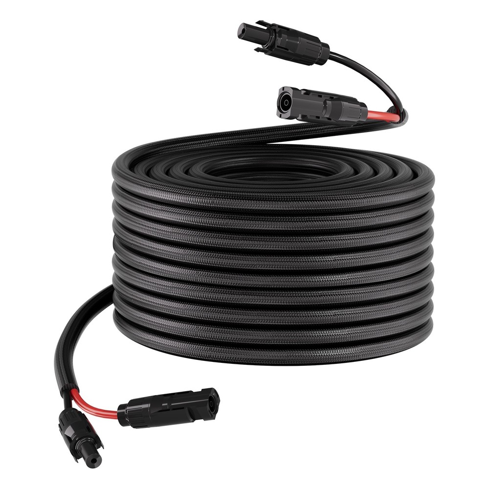 VEVOR 100FT Solar Panel Extension Cable 10AWG Solar Panel Wire with Connector