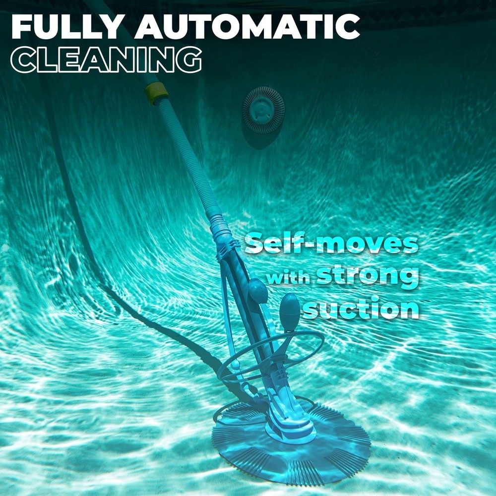 Automatic Pool Cleaner Sweeper Vacuum Pool Cleaner Sweep High Flow Side Sucti...