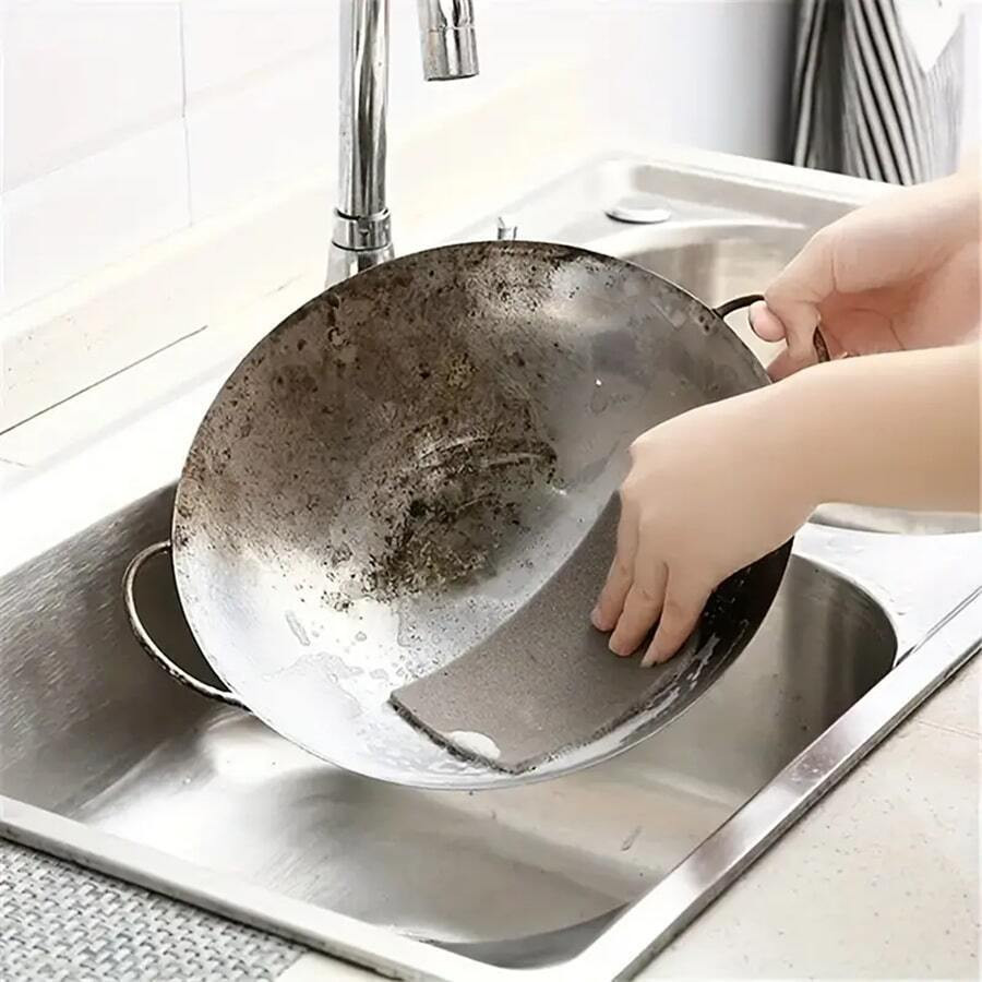 Magic Nano Emery Sponge Brush Kitchen Cleaning Sponge Tool Rust Clean Scrub