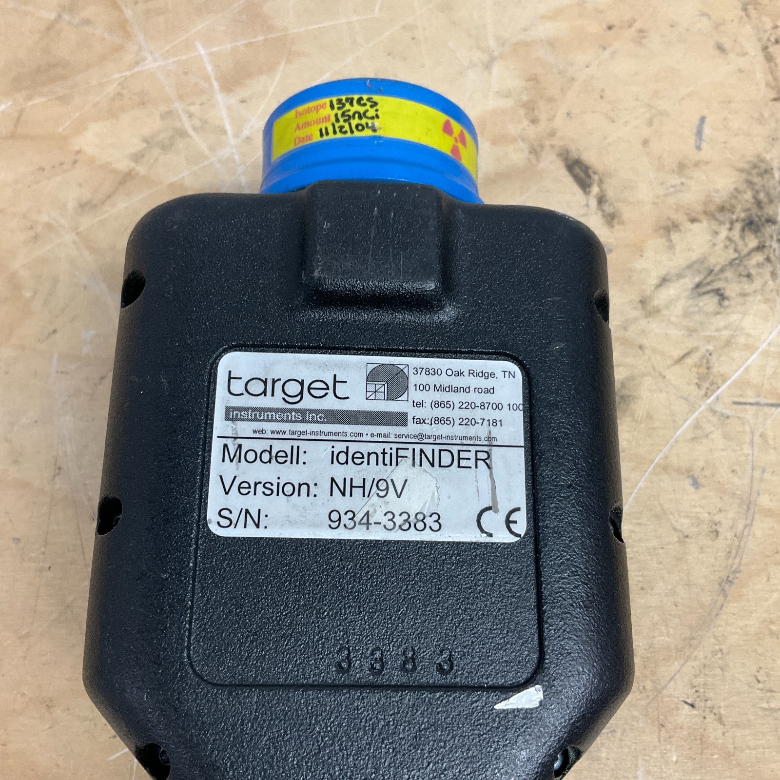 Thermo Electron identiFINDER Version NH/9V Radiation Detector Tested