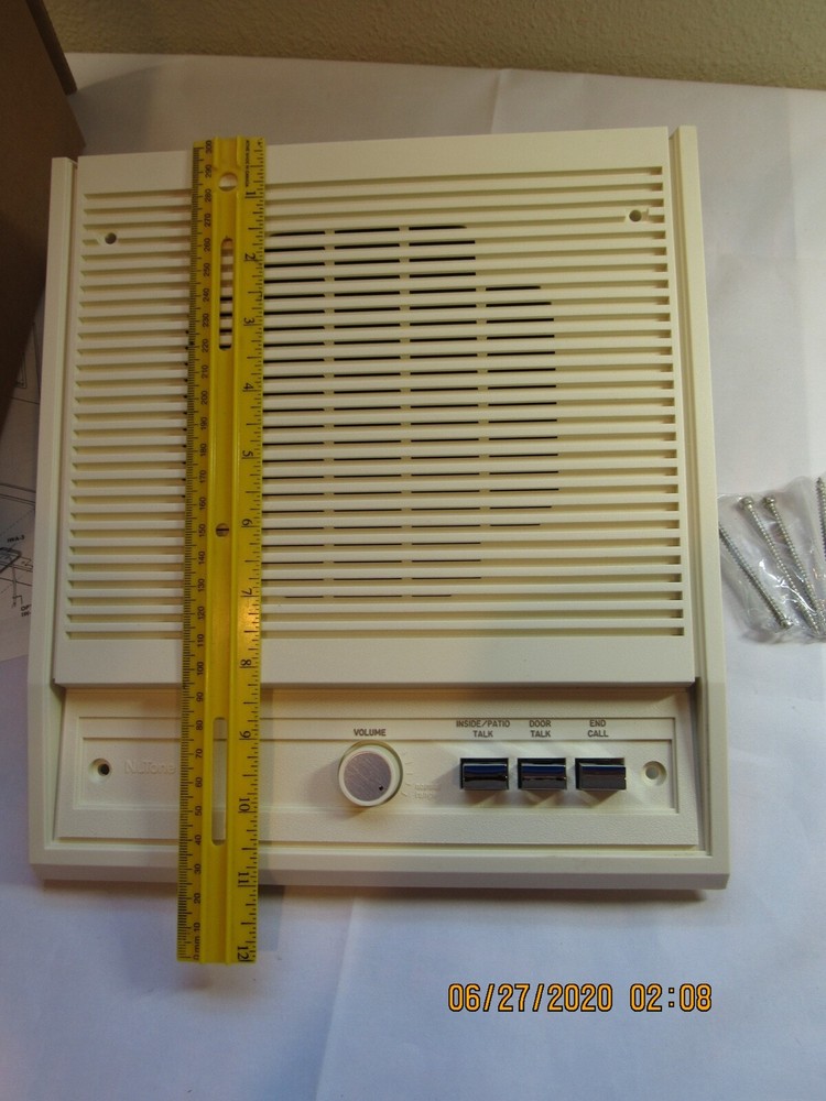 Nutone IS-308L 8" Inside Speaker With Controls Adobe White for IM-3003 System