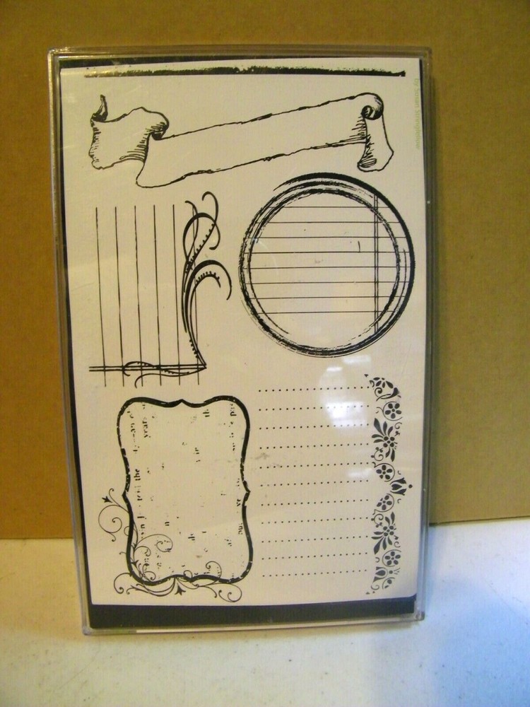Inque Boutique Narrative Elements #50394 Rubber Stamps