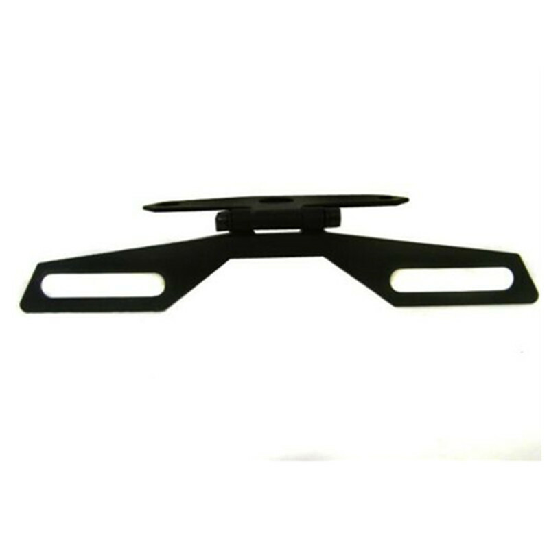 License Plate Bracket Motorcycle Taillight Fixed Folding Number Frame Holder ATV
