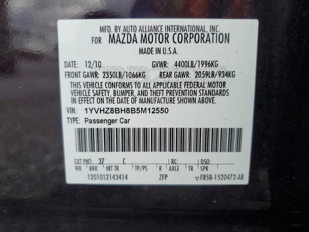 Fuse Box Engine Fits 11-13 MAZDA 6 4882899