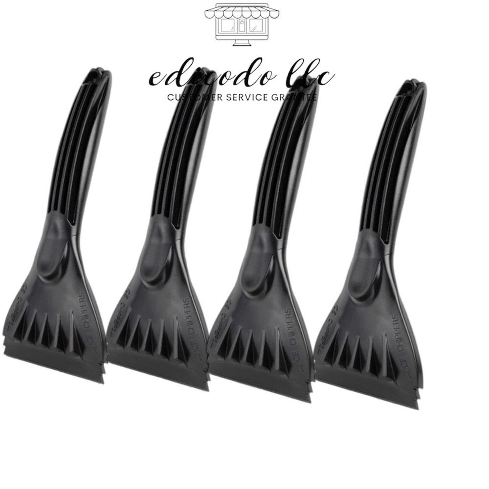 4Pack AUTO DRIVE 9" Windshield Ice Scraper Ripper Ergonomic 4” Wide Blade Bundle