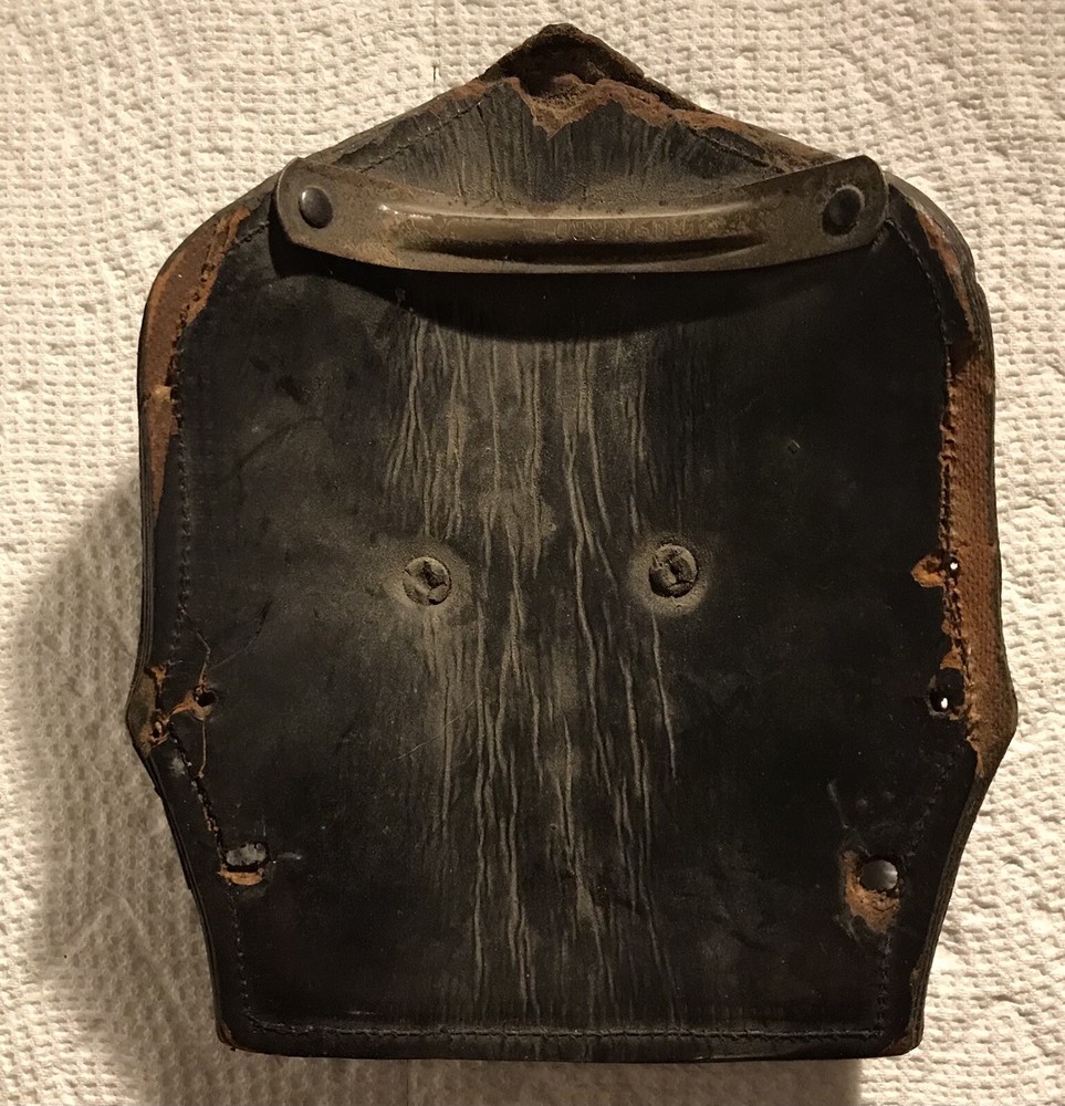 Antique Cairns Leather Fire Helmet Front
