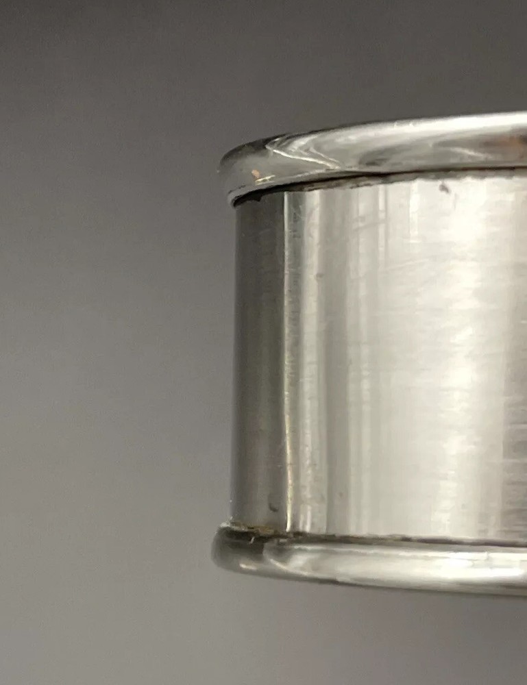 Sterling Silver Napkin Ring Engraved Name “Ruth” Webster