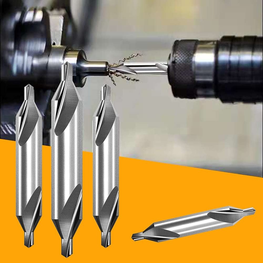 Aleric Center Drill Bits Set - High Speed Steel Bit Countersink...