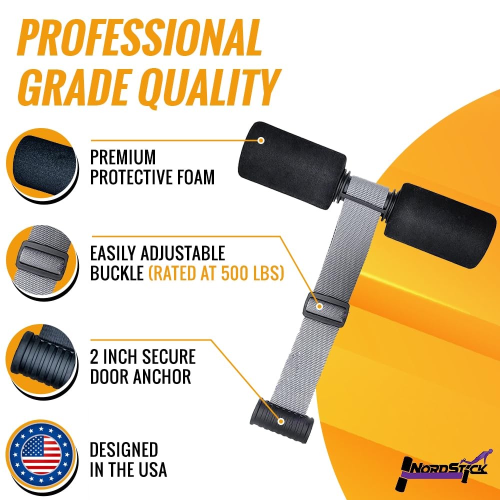 NordStick Nordic Hamstring Curl Strap The Original Hamstring Curl Exercise fo...