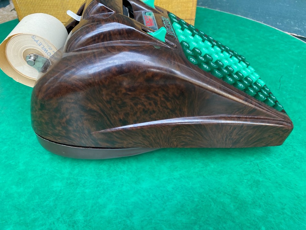 VTG Victor Adding Machine Bakelite w/ Jade Keys Art Deco Model With Hard Case