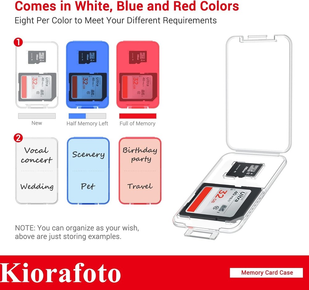 Compact Water-Resistant Memory Card Case: 24 Slots for Secure Storage & Travel