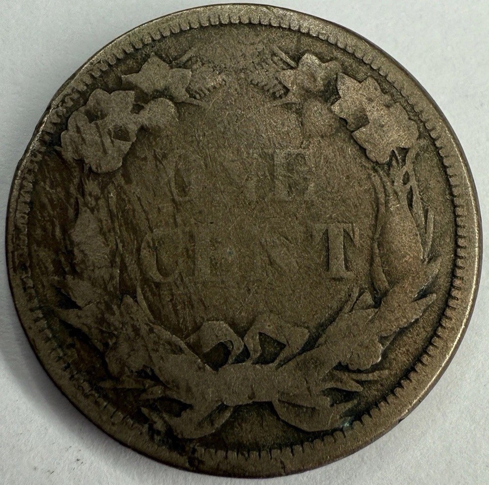 1858 Copper Nickel Flying Eagle Cent Exact Coin Imaged #FLY79