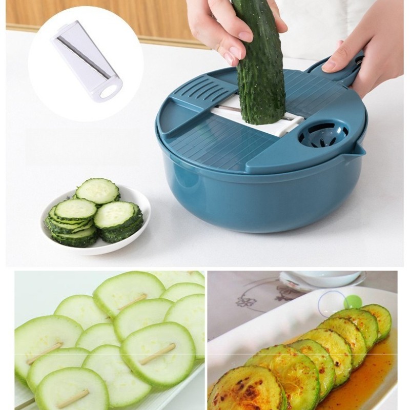 12PCS kitchen slicer multi-functional shredding grating slicing shaving