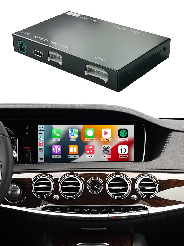 Wireless CarPlay Android Auto Interface For Mercedes Benz S Class W222 2014-2018