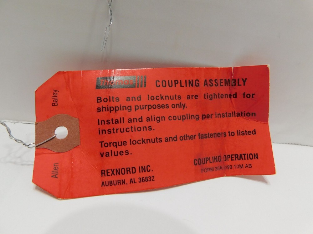 Thomas Rexnord 216105 Type DBZ-C Disk Coupling