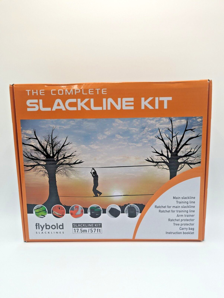 Flybold The Complete Slackline Kit with Training Line