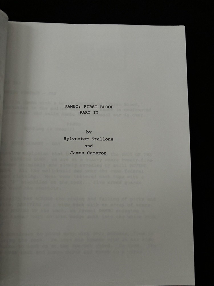 TriStar™ THE RAMBO TRILOGY Screenplay SYLVESTER STALLONE Script Set