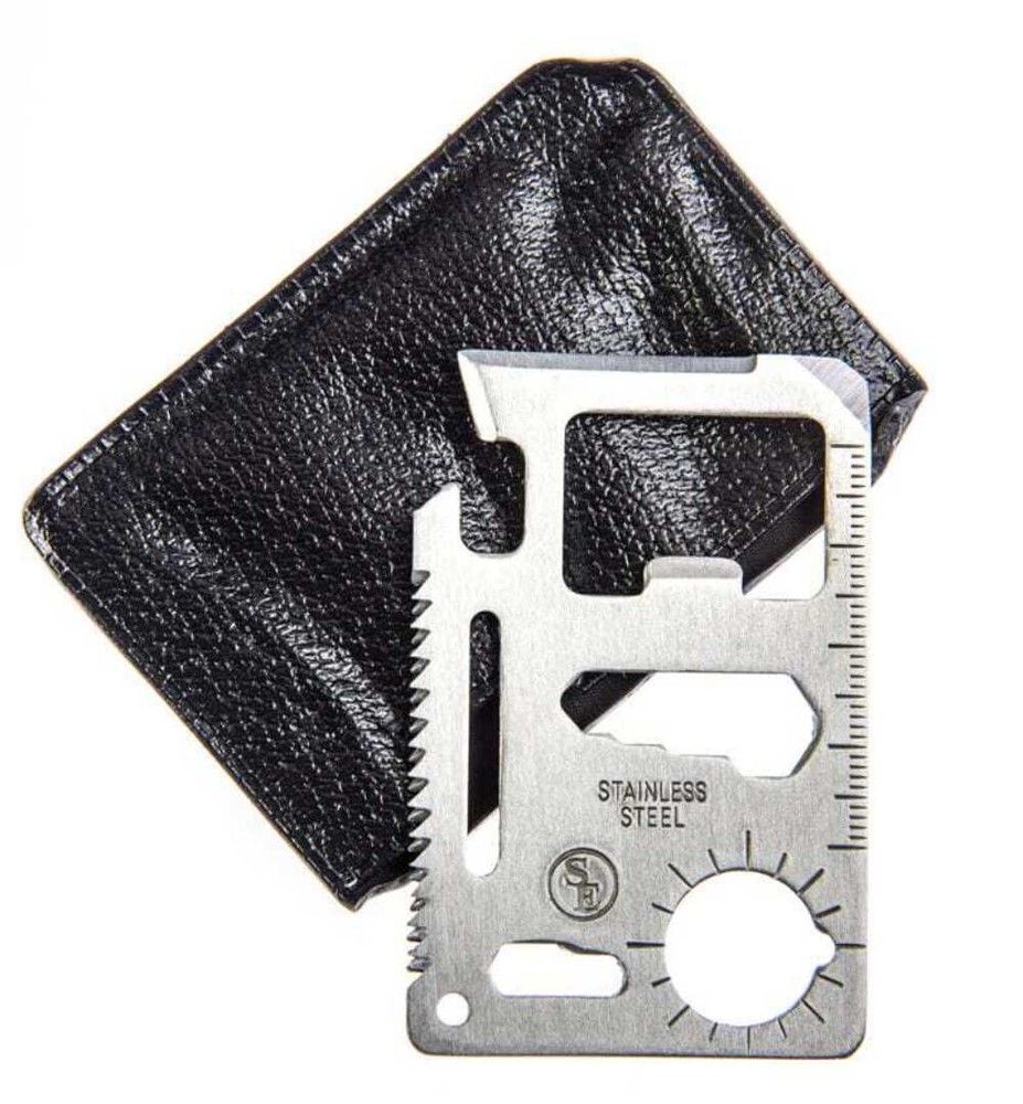 11-IN-1 Multi-Functional Survival Tool W/Plastic Sleeve