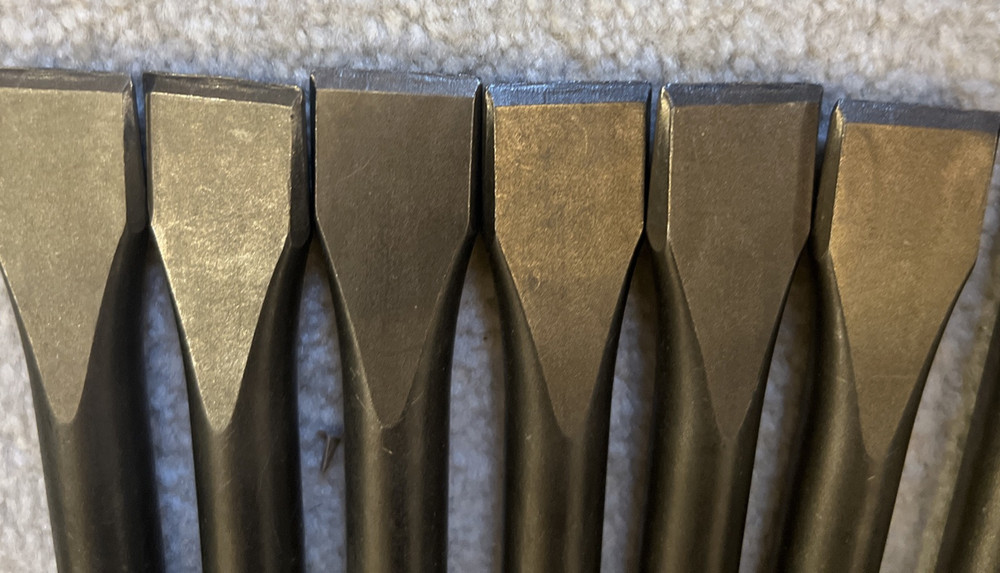 Assorted Bosch Chisel HS1911 HS1912 HS1914 (8 Total Chisels)