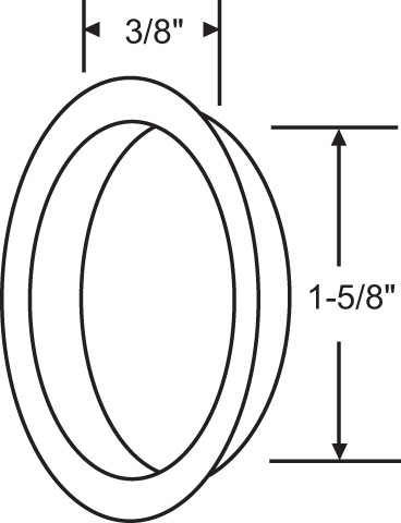 Brixwell 900-793 Door Pull nylon Tan