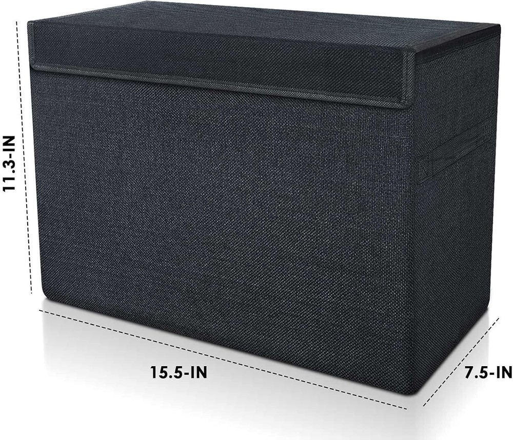 Cotton Linen Comic Book Short Box - Sturdy & Spacious Storage Solution