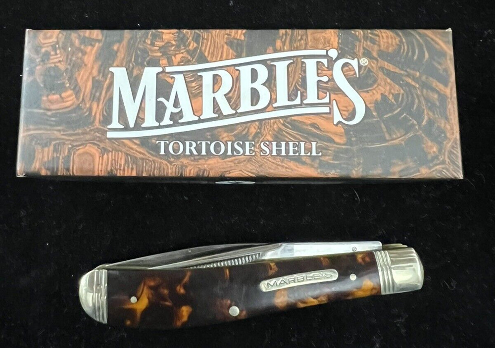 NIB Marbles Tortoise Shell Pocketknife MR205