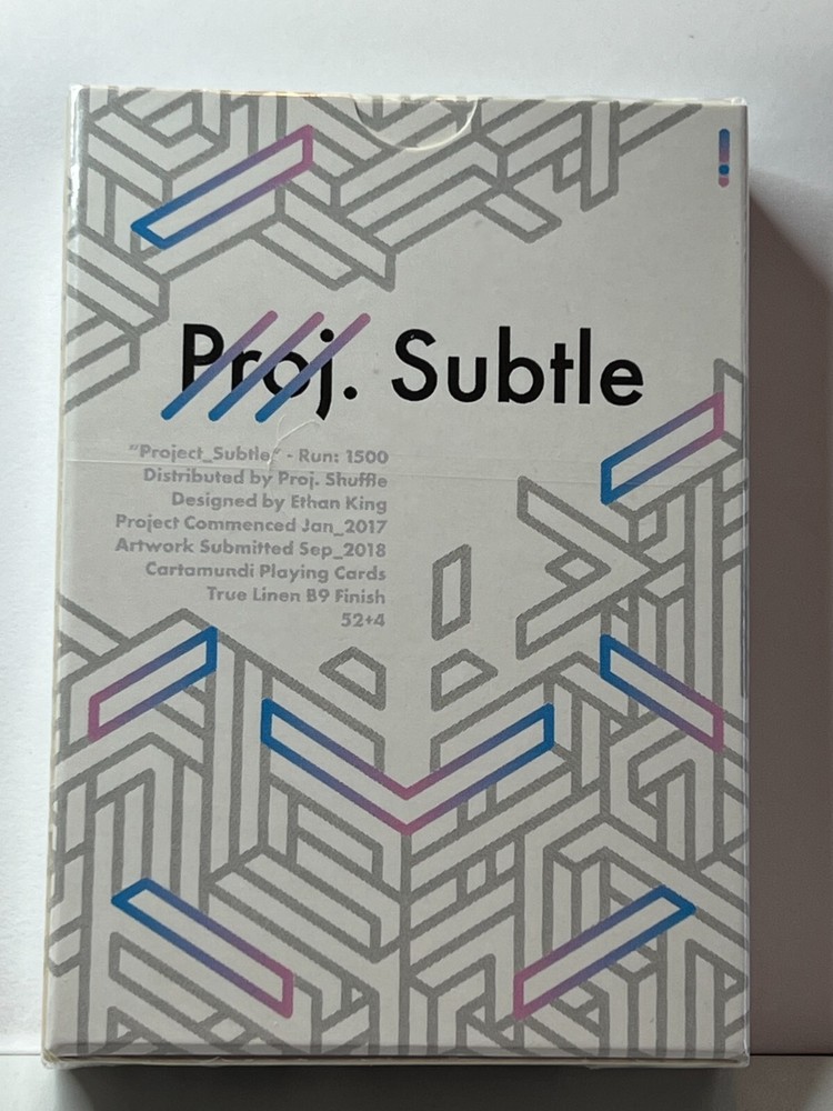 Proj. Subtle - Playing Cards -