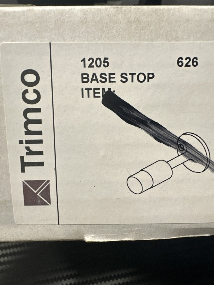 TRIMCO 1206-626 Solid Base Door Stop Satin
