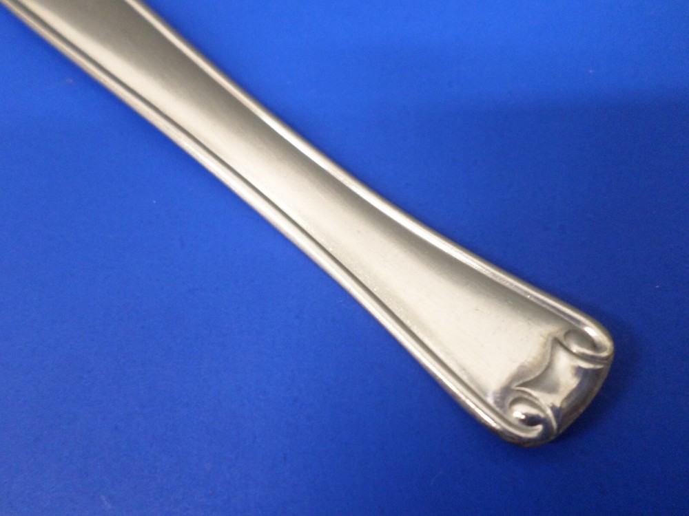 4 - Romulo Ruffini & Cia GAMUZA Outlined Scrolls Stainless Flatware DINNER FORKS