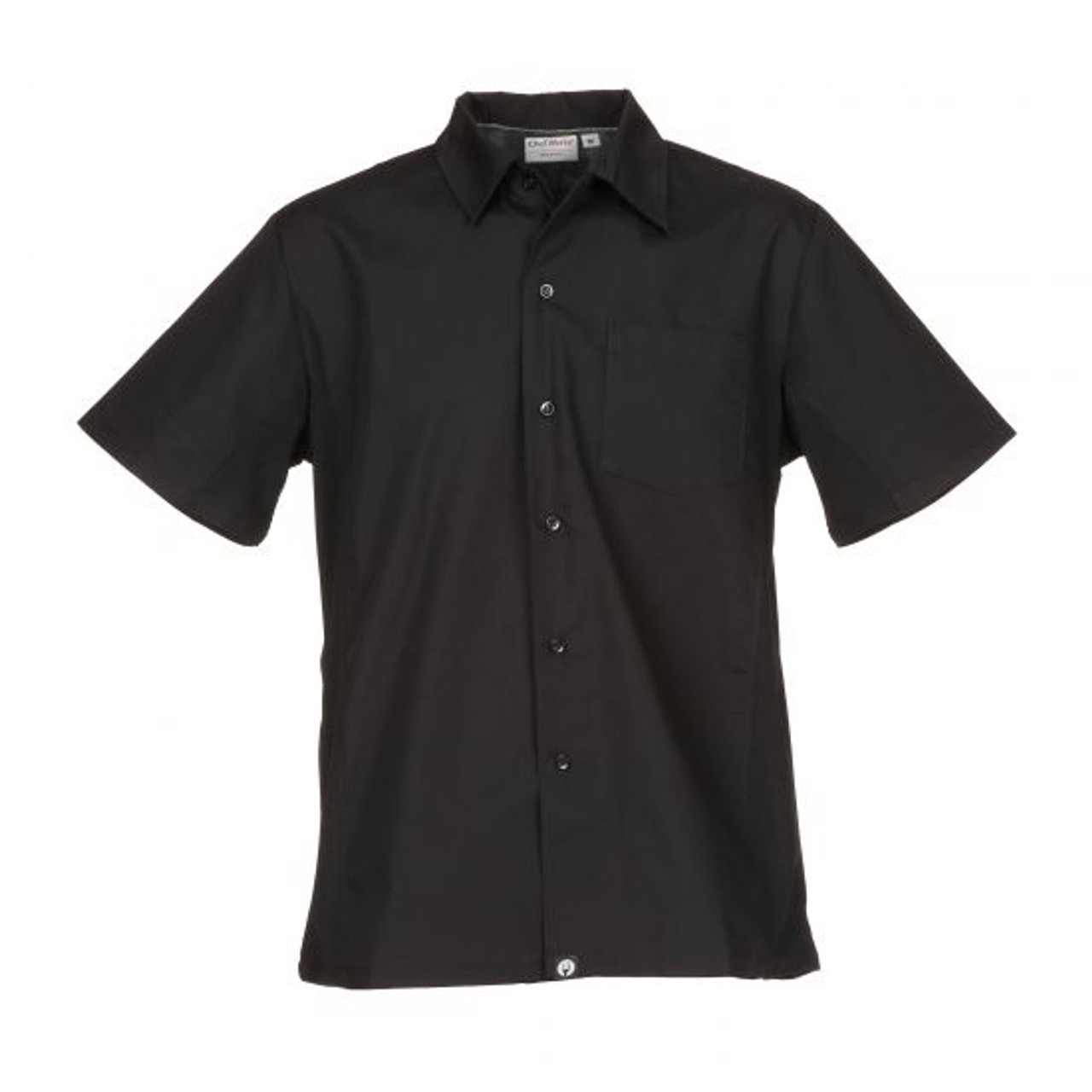 Chef Works, CSCV-BLK-L, Cook's Shirt, New Sealed, 678544910255, Black, SS
